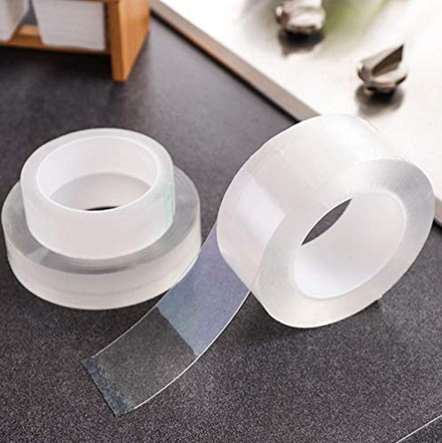 DODXIAOBEUL Clear Caulk Strip Soft PE Self Adhesive Tape for Bathtub Bathroom Shower Toilet Kitchen and Wall Sealing Proofmoldproof Waterproof and Oil Proof Wall Edge Protector (2" x 9.8 ')
