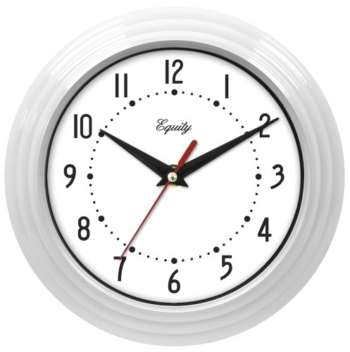 Equity by La CrosseWhite 8 Inch Basics Quartz Analog Clock