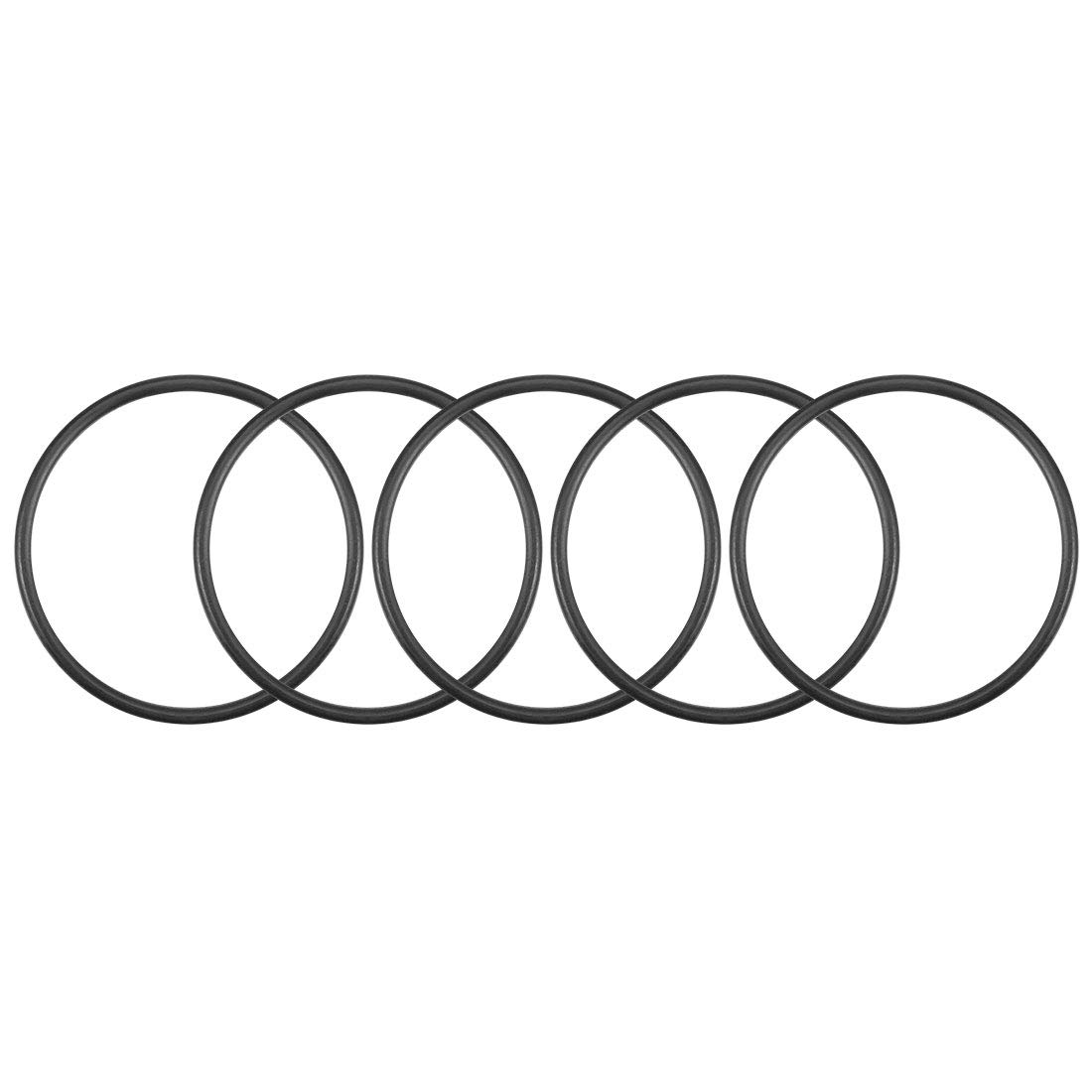 sourcing map Nitrile Rubber O-Rings 31.6mm OD 28mm ID 1.8mm Width, Metric Nitrile Rubber Sealing Gasket, Pack of 5