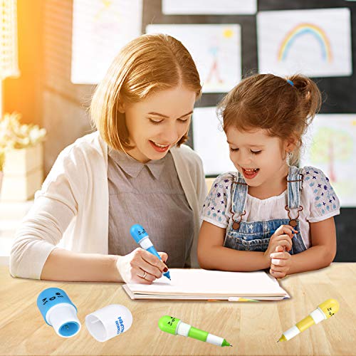 30pcs Vitamin Pill Pens,Pill Shaped Pens Retractable Ball Pens,1 Sticky Notes and Pencil Pouch,Imaginary Doctor Play,Nurses week Gifts Kawaii School Supplies,Prizes And Giveaway - Thumbnail 4