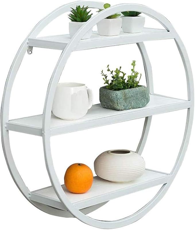 Wall Shelf Multipurpose Floating Shelves Round Wall Mounted Shelf Metal