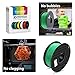 TIANSE Green PLA 3D Printer Filament, 1.75mm Diameter Tolerance +/- 0.03 mm, 2.2lb Spool