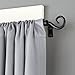 Kenney KN55120 Medieval Hook End Petite Café Decorative Window Curtain Rod, 48-86