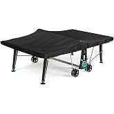 Saking Ping Pong Table Cover, 600D Table Tennis Cover, 111"Lx61"Wx8"H | Waterproof, Heavy-Duty Cover for Outdoor &amp; Indoor All-Weather Protection, Black