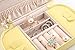 Vlando® Gift Packing Tassels Jewelry Box/Bag, Gift Card Included, Fabulous Girls Gift Case (Yellow)