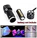 The Wolf Moon®21 LED UV Light 395nm Ultraviolet Flashlight Blacklight to Authenticate Currency