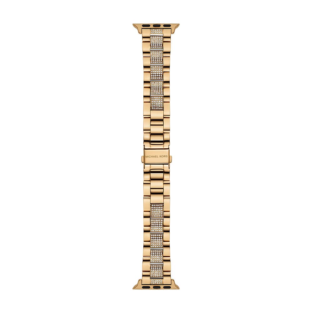 Michael Kors Damenband Apple Watch 38 mm 40 mm Edelstahl goldfarben, MKS8021