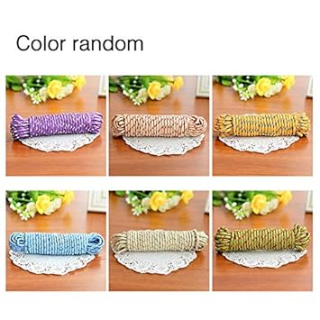 VCB 10m Wäscheleine mutige multifunktionale Rutschfeste Winddichte Wäscheleine im Freien trocknen Steppdecken hängende Kleidu