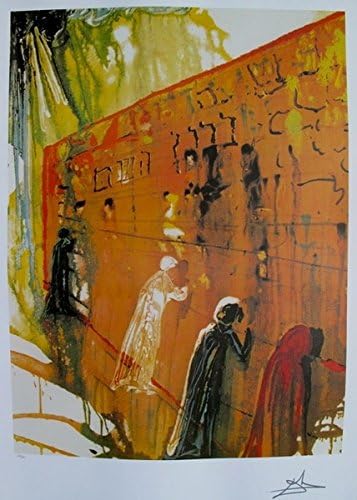 Artwork by Salvador Dali Wailing Wall Limited Edition Facsimile Signed Lithograph Print. After the Original Painting or Drawing. Measures 34 Inches X 23 Inches
