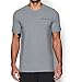 Under Armour Men's Charged Cotton T-Shirt True Gray Heather (025)/Black, Medium