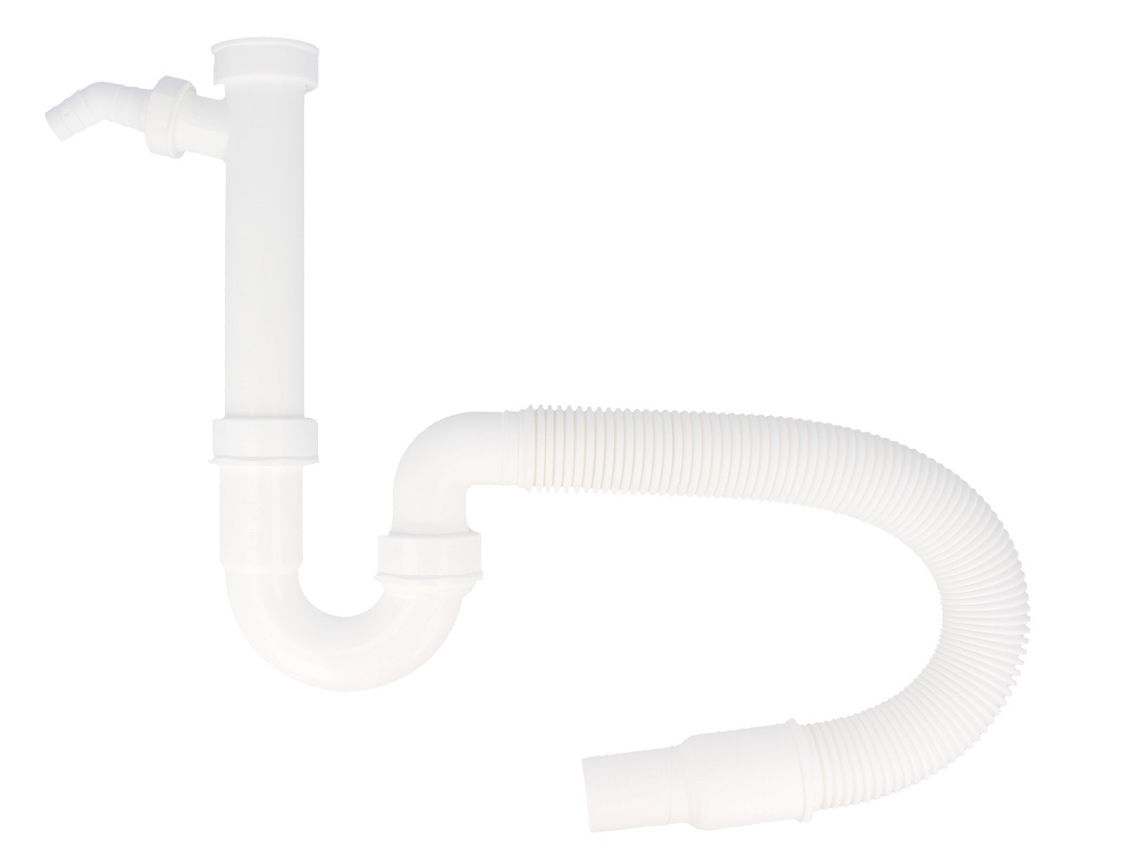 Tecuro Sink Siphon Odour Trap Flexible Adjustable Drain Hose