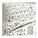Ikea Eivor Ord Duvet Cover and Pillowcases, Full/queen, White/black