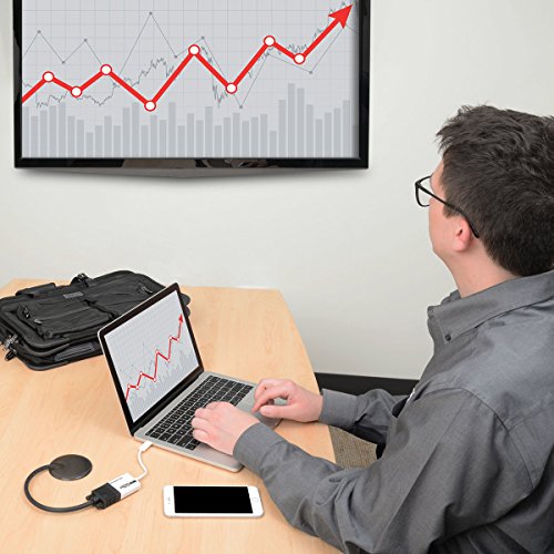 Tripp Lite USB C to VGA Video Adapter Converter1080p, M/F, Thunderbolt 3 Compatible, USB Type C, USB-C, USB Type-C,  6in (U444-06N-VGA-AM)