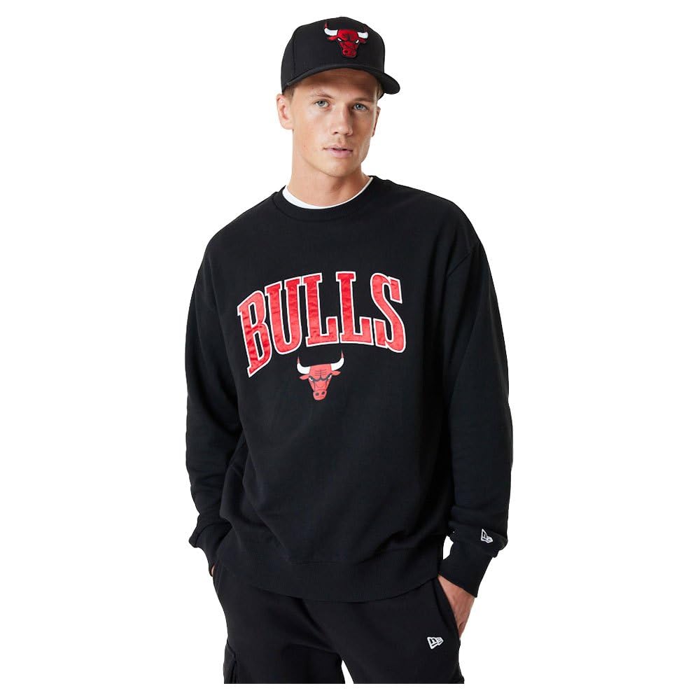 New Era NBA Applique Crew Chibul Blkfdr Men's Short Sleeve T-Shirt Black