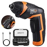 Cordless Screwdriver, Tacklife SDP50DC Electric Rechargeable Screwdriver 3.6V 2000mAh Li-ion with Battery Indicator with 31 Free Accessories for Home DIY, Newbies and Experienced