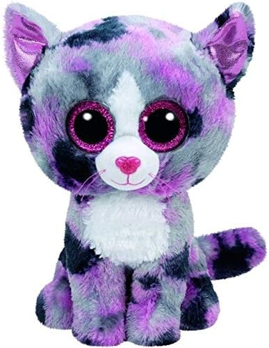 Ty Beanie Boos Cat Plush Muffin Sophie Pepper Frights Tabitha Reagan Buckwheat Big Eyes Stuffed Animal (Lindi)