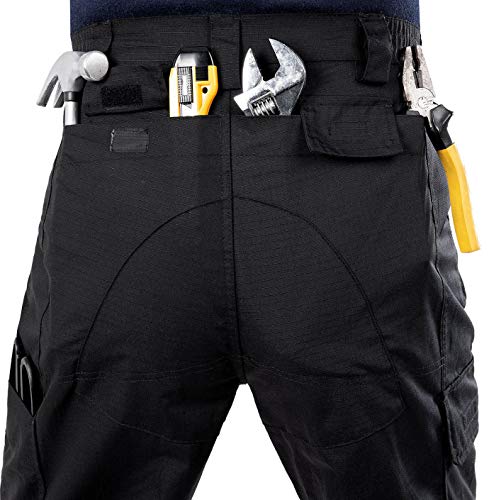 Men's Cargo Work Pants Water Resistant Rip Stop Operator Tactical Outdoor Pant - Thumbnail 4