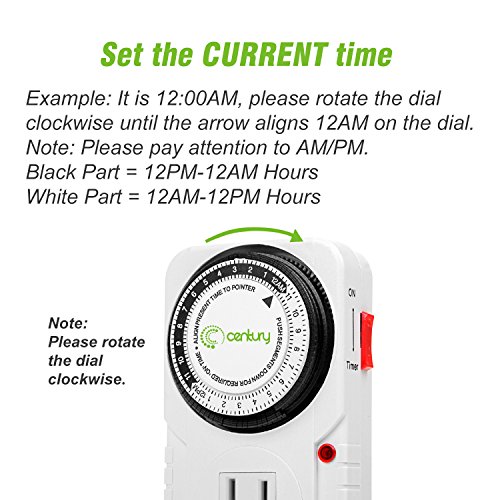 5 Century+Plug+Mechanical+Timer+Grounded