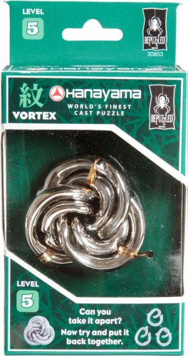 VORTEX Hanayama Cast Metal Brain Teaser Puzzle (Level 5)