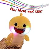 Oficial Baby Shark Singing Plush Toy with Night Light - Baby Shark Toy Plays Baby Shark Song in English with Lighting for Day and Night.Quality Gift Perfect for a Special Little one!