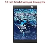 LCD Writing Drawing Tablet - 9.7 Inch Handwriting Drawing Sketching Graffiti Scribble Doodle Board eWriter,Great Gift for Kids (9.7 inch colorful)