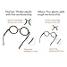Cosplay Tie with Novelty Glasses Frame for Kids Teens, Halloween Christmas Party Supplies Costume Accessory Red