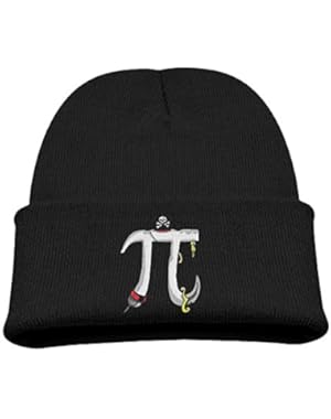 Funny Pirate PI Day Humor Kid's Hats Winter Funny Soft Knit Beanie Cap, Unisex
