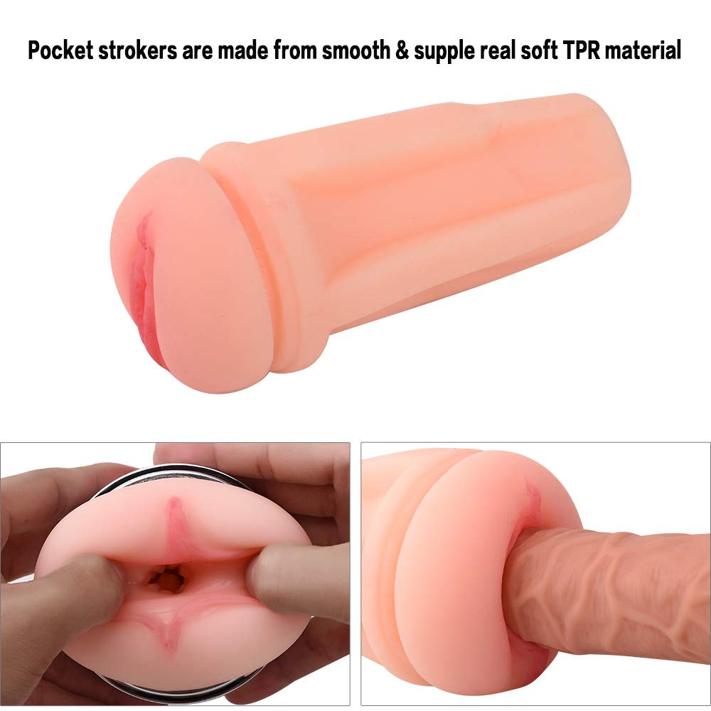 Male Mastubator Cup Realistic Pocket Pussy Stroker Sex You,Masterbation Cup Simulated Artificial Vagina for Male Enhancement and Pleasure