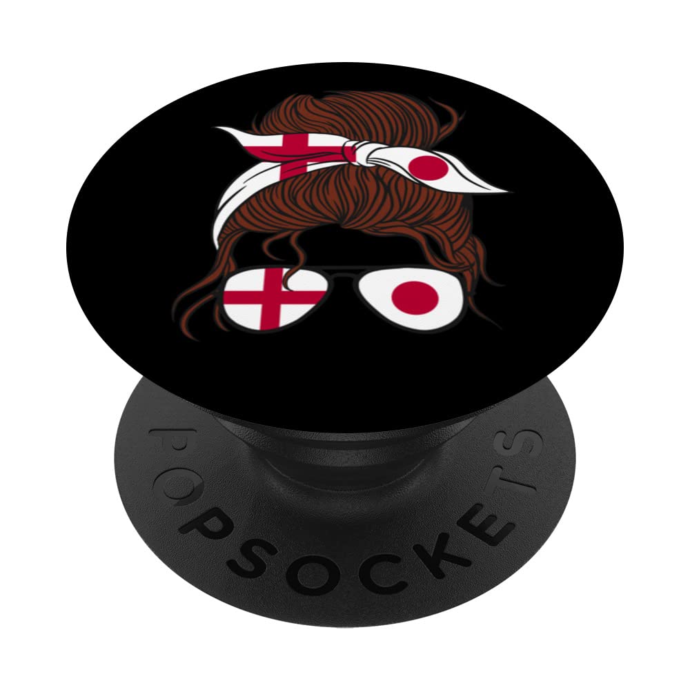 England and Japan Mix Half English half Japanese PopSockets Swappable PopGrip