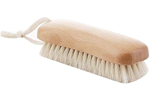 HEALIFTY Natural Beech Bristle Scrub Brush Household Laundry Brush Washing Clothes Brush Shoes Wash Brush
