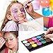 Face Paint Kit for Kids – 100 Stencils, 30 Large Washable Paints, 4 Brushes, Safe Kids Facepainting for Sensitive Skin, Professional Facepaints - Halloween Makeup Kit Body Paint Supplies