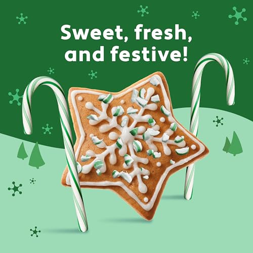 BRACH’S WINTERGREEN CHRISTMAS CANDY CANES, STOCKING STUFFERS FOR KIDS, CHRISTMAS CANDY, 5.3 OZ BOX, 12CT
