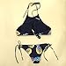 Cupshe Fashion Women's Pineapple Printing Halter Padding Bikini Set (M), Multicolor