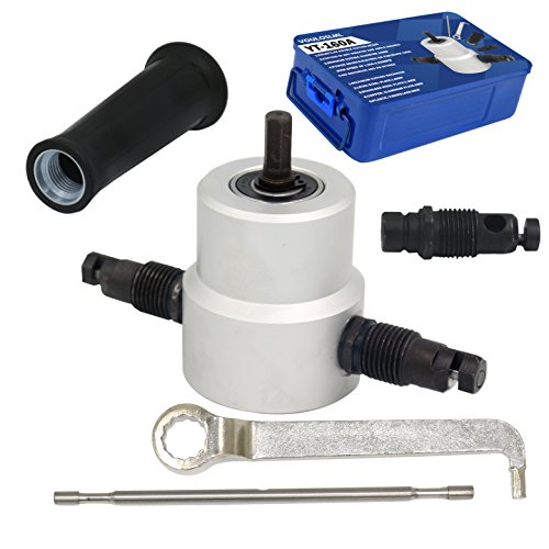 Double Head Sheet Nibbler Metal Cutter Hole Saw Drill Attachment - Thumbnail 7