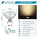 Ascher GU10 COB LED Bulbs, 50W Halogen Bulbs Equivalent, 5W, 400 Lumens, 2700K Warm White, Non-Dimmable, MR16 LED Light Bulbs, GU10 Base, Pack of 5