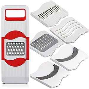 ANVEL MIRAZ Combo of Virgin Plastic Onion Chopper Cutter for Kitchen (Red, Medium)