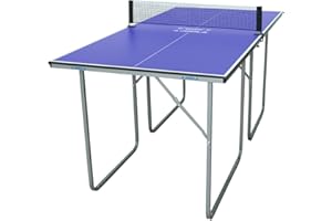 JOOLA Midsize Compact Table Tennis Table Great for Small Spaces and Apartments – Multi-Use Free Standing Table - Compact Stor