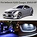 Partsam 2003-2007 Infiniti G35 Coupe Blue Interior Lights LED Package Deal(7 Pieces)+ Gift Tool