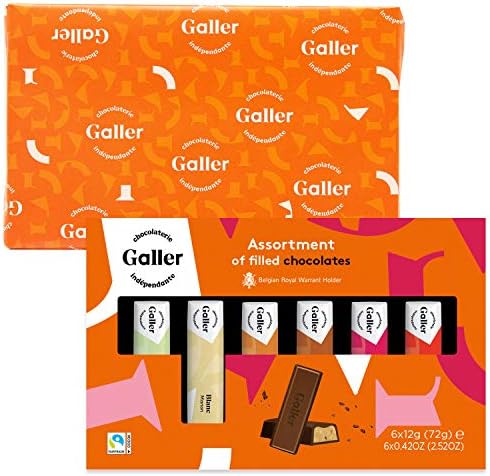 Galler (ガレー) ベルギー王室御用達 チョコレート ミニバー 6本入 1箱 ギフトラッピング付き