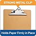 TOPS Masonite Clipboards, 9 x 12.5 Inches, Pack of Six (25400)