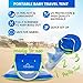 Campela Baby Travel Beach Tent for Infant and Babies - Mosquito Net and Sunshade Portable Newborn Crib Baby Bed Dome Pop up Sun Shelter Anti UV Sun Protection Factor 96.6%