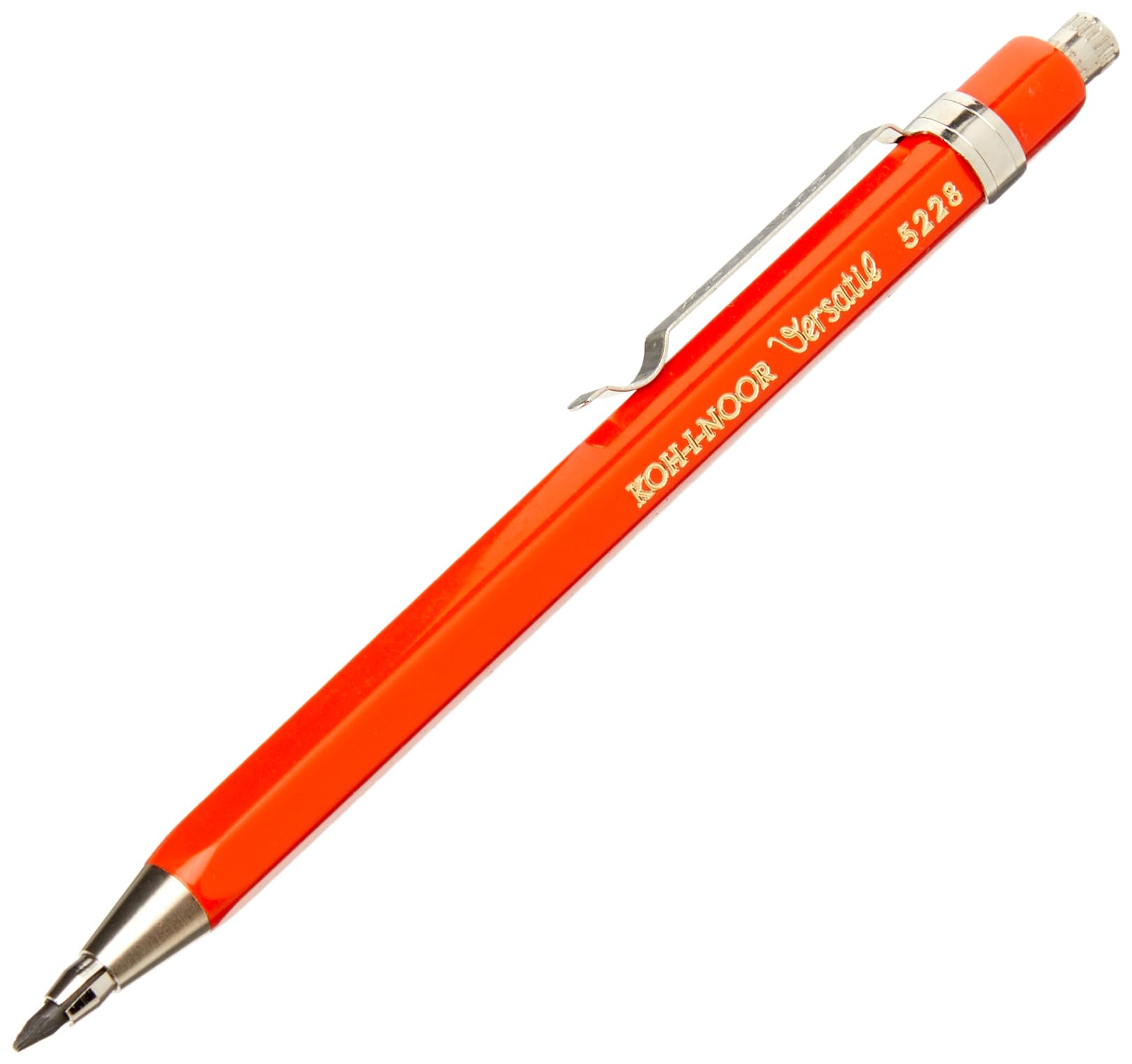 KOH-I-NOOR 2mm Diameter Short Mechanical Clutch Lead Holder Pencil - Red