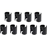 WAFJAMF 18 Pack Wire Shelving Shelf Lock Clips for 1" Post- 9 Pairs Shelving Sleeves Replacements for Wire Shelving System
