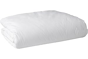 National Allergy Premium 100% Cotton Duvet Comforter Protector - Jumbo Queen Size - 96" x 92" - White - Breathable 300 Thread Count Hypoallergenic Cover - Zippered Encasement - Bedding Linen