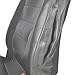 Motor Trend Premium Leatherette Car Seat Covers - Charcoal Gray PU Leather w/ Comfort Grip Steering Wheel Cover