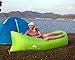 Inflatable Waterproof Lounger By Hikenture - 2nd Generation Air Filled Lounger For Camping,Outdoor Hangout,Beach,Indoor Rest - Sleeping Air Bag with Portable Carry Bag (Green)