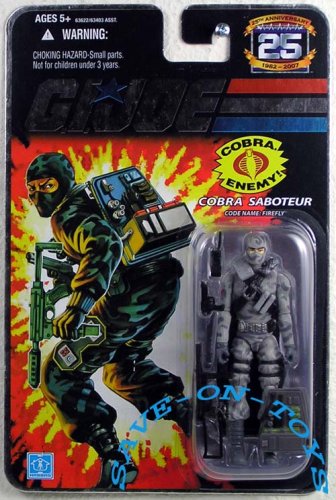 G.I. JOE Hasbro 25th Anniversary 3 3/4" Wave 3 Action Figure Firefly