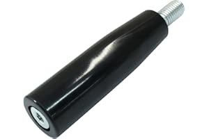 Rierdge Revolving Handwheel Machine Handle, M12 x 100 mm Thread Handle Grip Rotating Handles for Lathe Machine, Mechanical Equipment, Instrument and Apparatus, Industrial Equipment