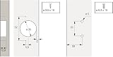Hettich Fridge Hinge ET 582-72134 view 4