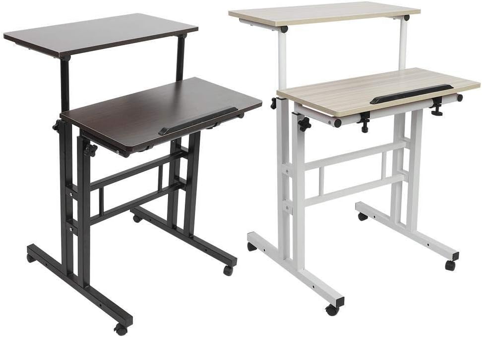 Tarente 60cm Adjustable Height Stand Up Laptop Desk Computer Standing